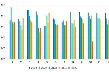 Indonesia’s October Exports Show a Sharp Decline Due to the Cesium-137 Related Challenges in the US.